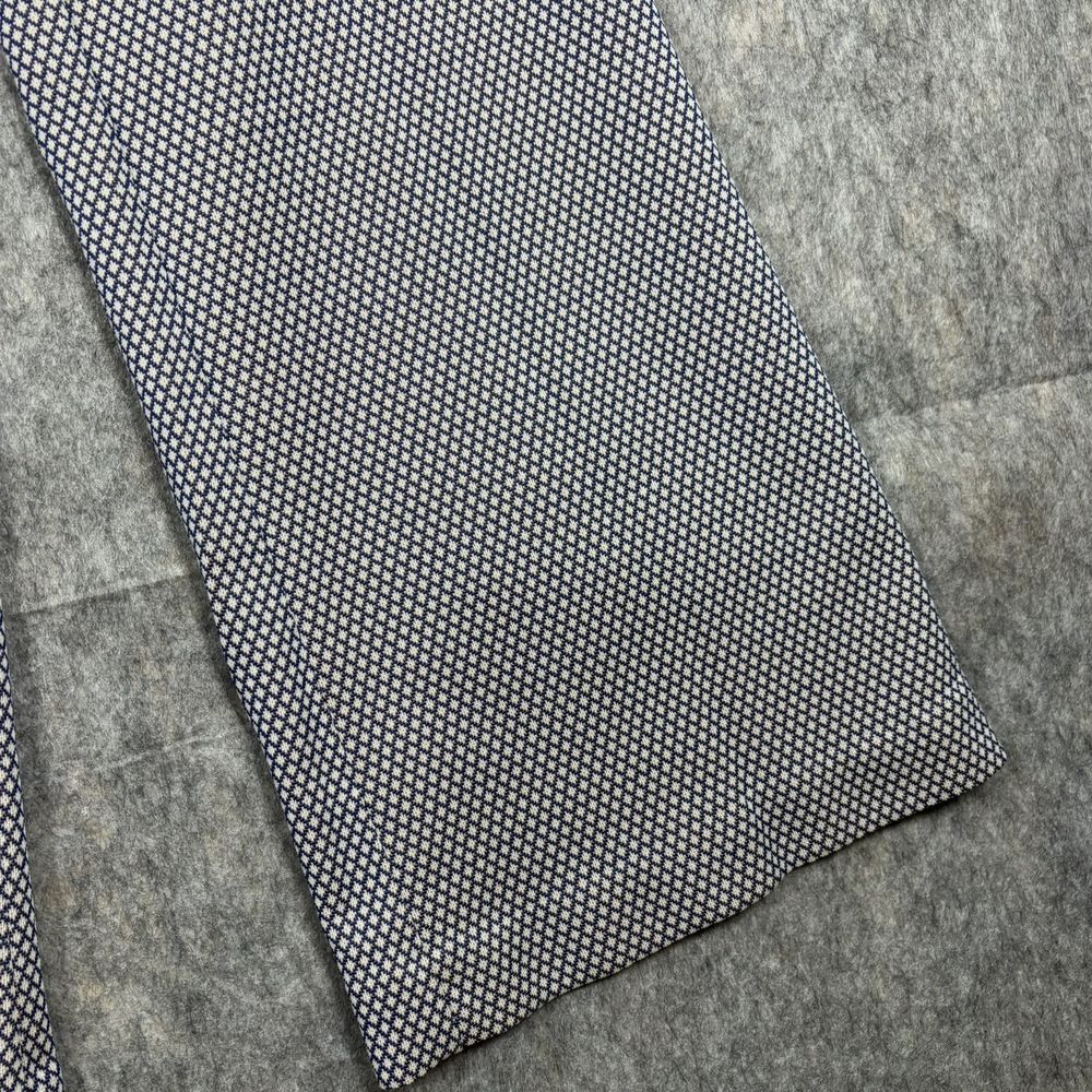 Vintage 1970s Polyester Flare‎ Pants Women's 28 x 28 Plaid Disco Stretch Blue - Picture 4 of 11